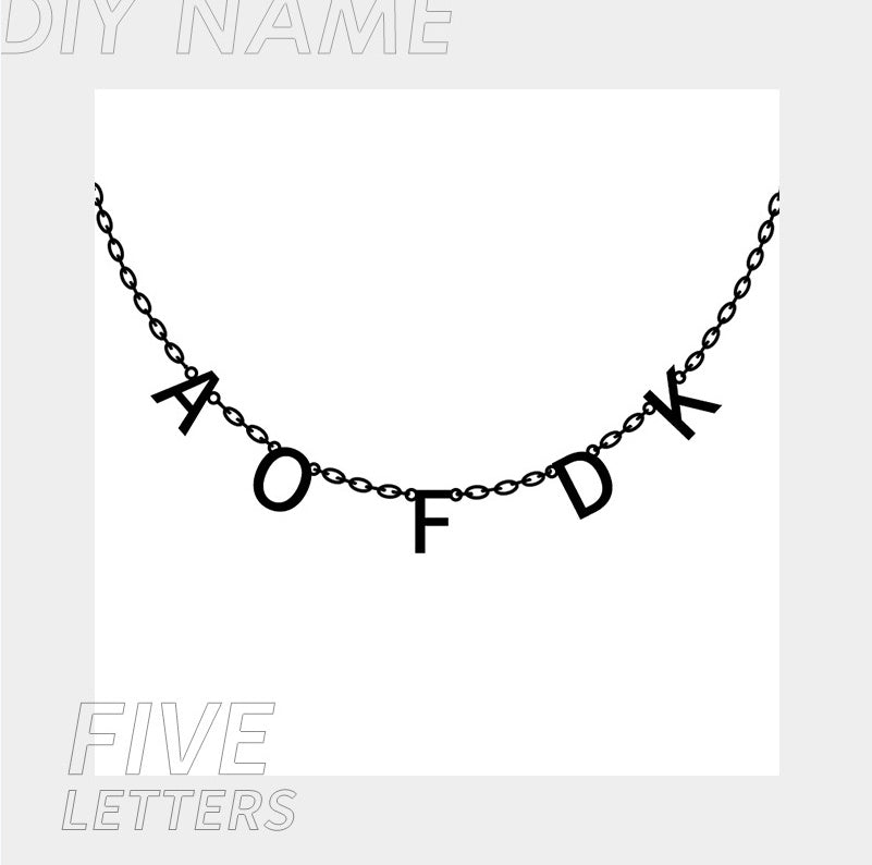 Personalized Alphabet Name Necklace